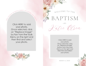 Girl Baptism Arch Program: Girl Baptism Arch Program