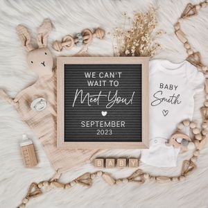 Letterboard Announcement 66_NO Sonogram: Letterboard Announcement 66