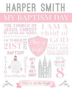 My Baptism Day | Pink design preview