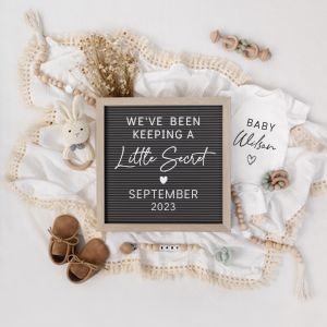 Letterboard Announcement 70_NO Sonogram 1:1: Letterboard Announcement 70
