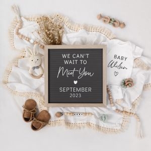 Letterboard Announcement 72_NO Sonogram 1:1: Letterboard Announcement 72