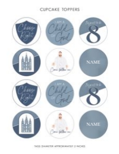 Boy Arch | Cupcakes: Boy Baptism Arch Bundle