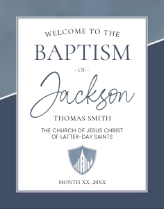 Boy Arch | Welcome Sign 22x28: Boy Baptism Arch Bundle