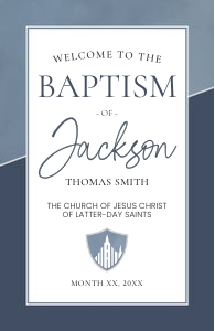 Boy Arch | Welcome Sign 11x17: Boy Baptism Arch Bundle