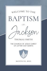 Boy Arch | Welcome Sign 20x30: Boy Baptism Arch Bundle