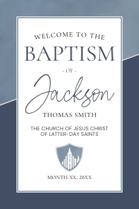 Boy Arch | Welcome Sign 24x36: Boy Baptism Arch Bundle