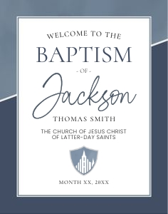 Boy Arch | Welcome Sign 11x14: Boy Baptism Arch Bundle