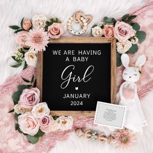 Letterboard Announcement 89 design preview