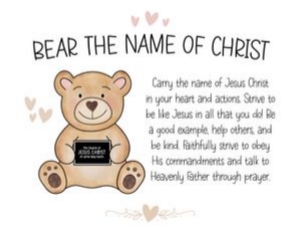 Baptism Bears | Bear the Name of Christ - 8x5x11: Baptism Bears