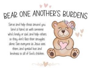 Baptism Bears | Bear One Another's Burdens 1 - 8x5x11: Baptism Bears