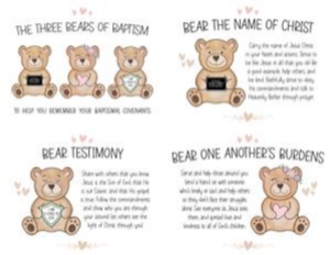 3 Baptism Bears | Handout D - 8x5x11: Baptism Bears