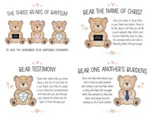 3 Baptism Bears | Handout A - 8x5x11: Baptism Bears