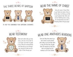 3 Baptism Bears | Handout C - 8x5x11: Baptism Bears