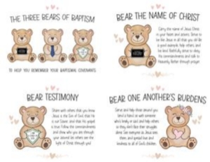 3 Baptism Bears | Handout B - 8x5x11: Baptism Bears