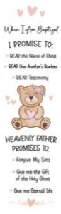 3 Baptism Bears | Bookmark 2: Baptism Bears