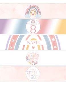 Girl Baptism 3 | Water Bottles: Girl Baptism 3 Bundle