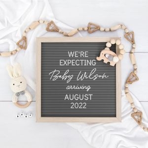 Letterboard Announcement 4_No Sonogram: Letterboard Announcement 4
