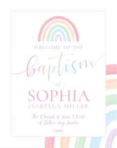 Girl Baptism 5 | Welcome 11x14: Girl Baptism 5 Bundle