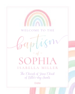 Girl Baptism 5 | Welcome 8x10: Girl Baptism 5 Bundle