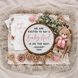 Letterboard Announcement 132_NO Sonogram 1x1: Letterboard Announcement 132