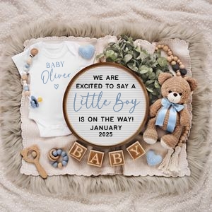 Letterboard Announcement 133_NO Sonogram 1X1: Letterboard Announcement 133