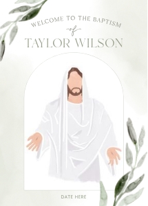 5x7 Front & Back - Baptism Program 3: Baptism Program_3
