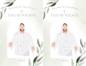 Half Sheet Front & Back - Baptism Program 3: Baptism Program_3