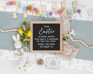 Letterboard Announcement 135_Sonogram: Letterboard Announcement 135