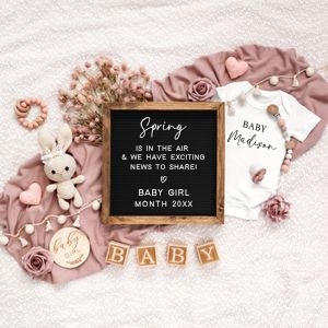 Letterboard Announcement 138_1x1 NO Sonogram: Letterboard Announcement 138