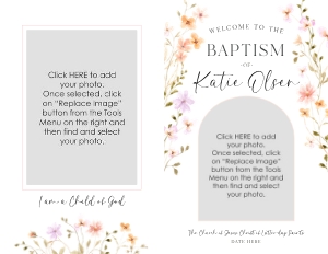 Baptism Program 24 design preview