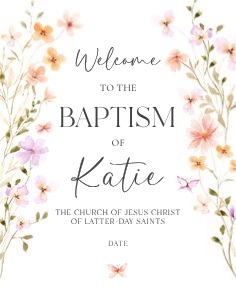 Baptism Kit_25 22x28 Welcome Poster: Baptism Kit_25