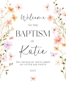 Baptism Kit_25 18x24 Welcome Poster: Baptism Kit_25