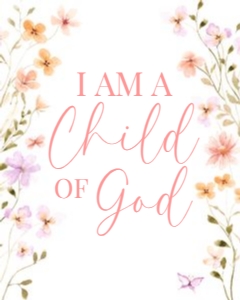 Baptism Kit_25 8x10 Child of God Sign: Baptism Kit_25