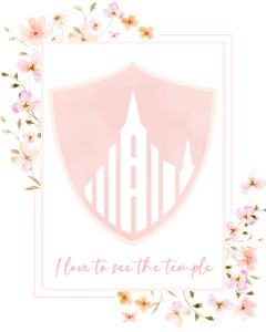 Baptism Kit_25 8x10 I Love to See the Temple: Baptism Kit_25