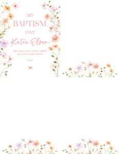 Baptism Kit_25 Notes with Title Page: Baptism Kit_25