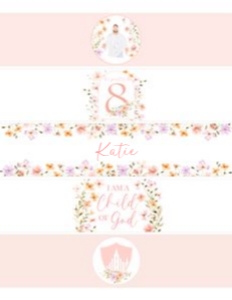 Baptism Kit_25 Water Bottle Labels: Baptism Kit_25