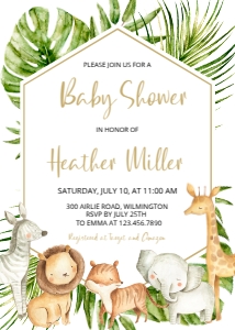 DLPB47 BABY SHOWER INV SET design preview