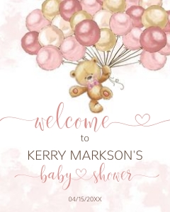 CEP078WS_Welcome sign_16x20: CEP078 Baby Shower Bundle