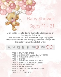 CEP078_SignsBundle2_8x10: CEP078 Baby Shower Bundle