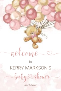 CEP078WS_Welcome sign_24x36: CEP078 Baby Shower Bundle