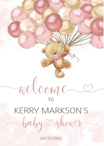 CEP078WS_Welcome sign_A2: CEP078 Baby Shower Bundle
