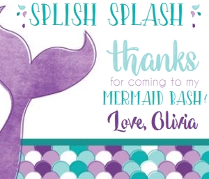 Mermaid Gift Tag: Under the Sea Mermaid Package