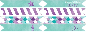 Under the Sea Straw Flags: Under the Sea Mermaid Package