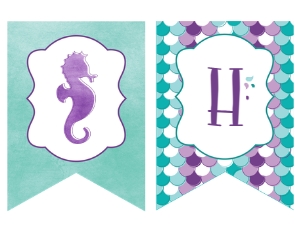 Under the Sea Banner: Under the Sea Mermaid Package