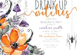 Halloween Bachelorette Party Invitation design preview