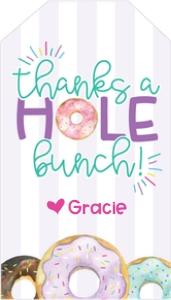 Thanks a Hole Gift Tag design preview
