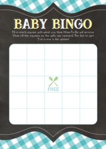 BBQ Baby Boy Bingo: BBQ Baby Boy Bingo