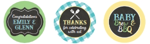 BBQ Baby Boy Cupcake Toppers design preview