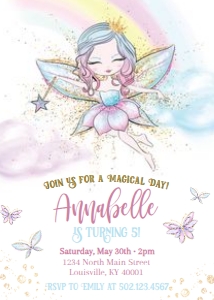 Fairy Invitation design preview