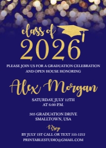 Graduation Blue Gold: Graduation Blue Gold